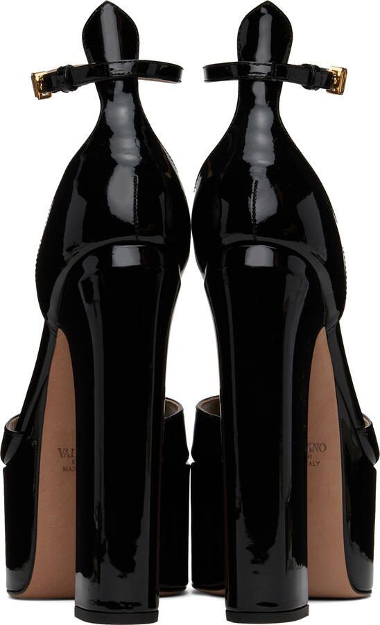 Valentino Garavani Black Tan-Go 155 Heeled Sandals - Picture 3