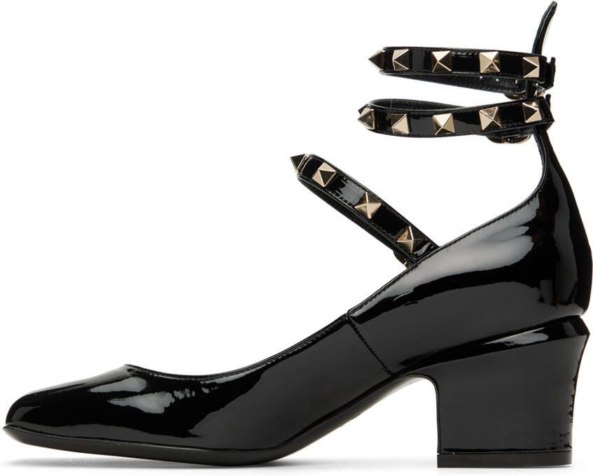 Valentino Garavani Black Tan-Go Heels - Picture 3