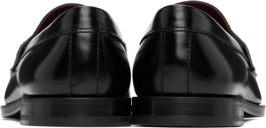 Valentino Garavani Black VLogo Chain Loafers - Picture 2