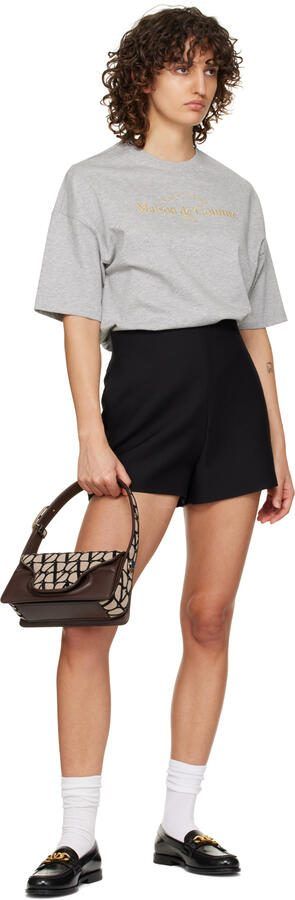 Valentino Garavani Black VLogo Chain Loafers - Picture 3