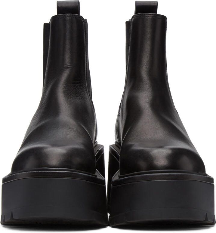 Valentino Garavani Leather VLogo Uniqueform Platform Boots - Picture 2