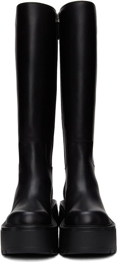 Valentino Garavani Black Vlogo Uniqueform Tall Boots - Picture 2