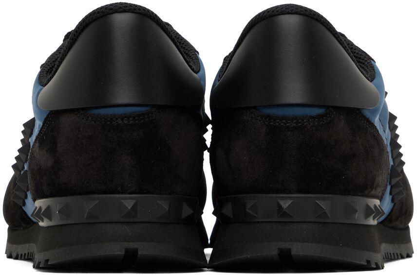Valentino Garavani Blue  Black Rockstud Sneakers