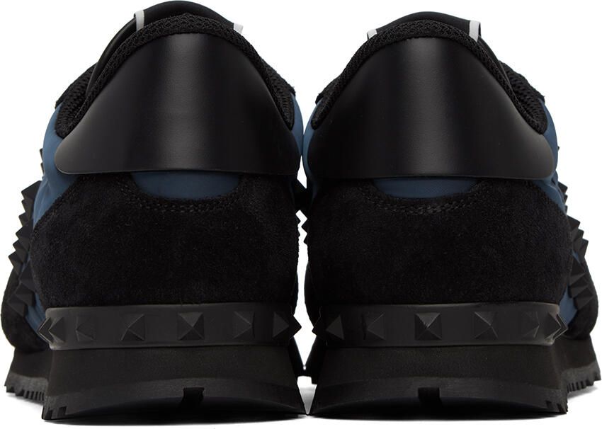 Valentino Garavani Blue  Black Rockstud Sneakers