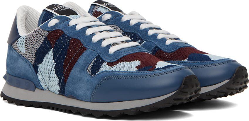 Valentino Garavani Blue Rockrunner Sneakers - Picture 2