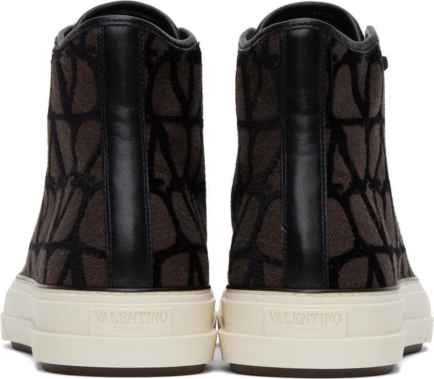 Valentino Garavani Brown  Black Totaloop Sneakers