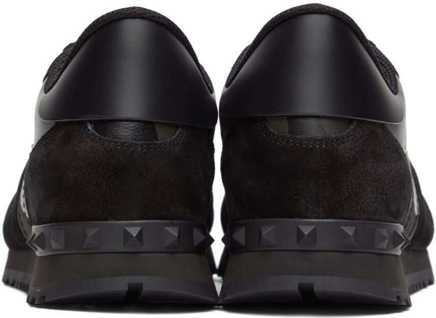 Valentino Garavani Green  Black Rockrunner Sneakers