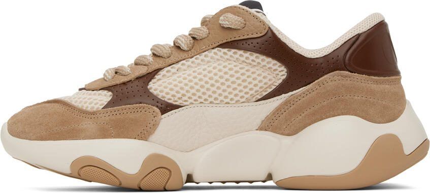 Valentino Garavani Off-White  Brown Bubbleback Sneakers - Picture 3