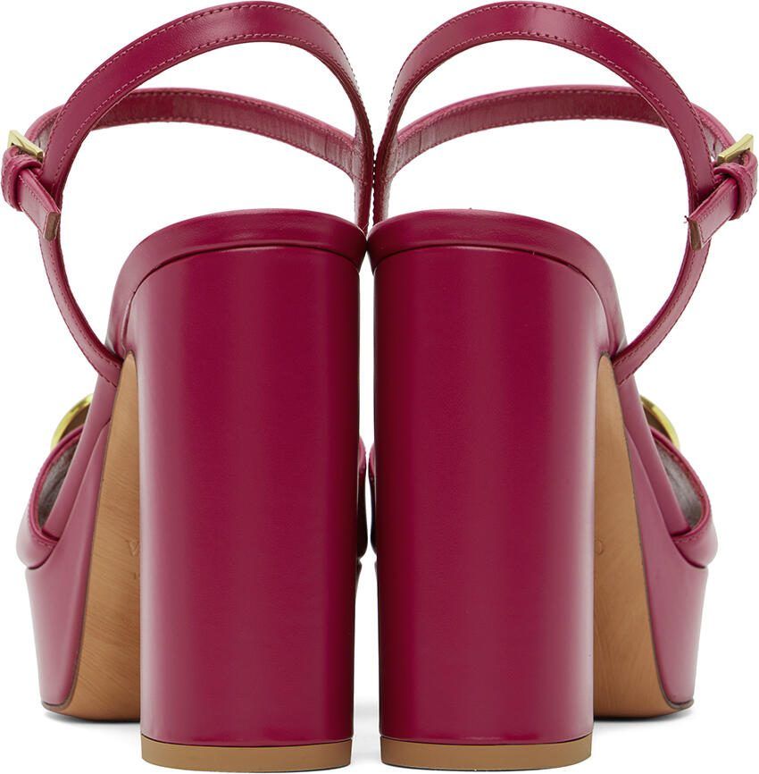Valentino Garavani Pink Platform Heeled Sandals