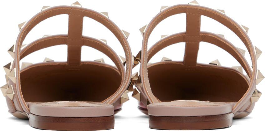 Valentino Garavani Pink Rockstud Slippers