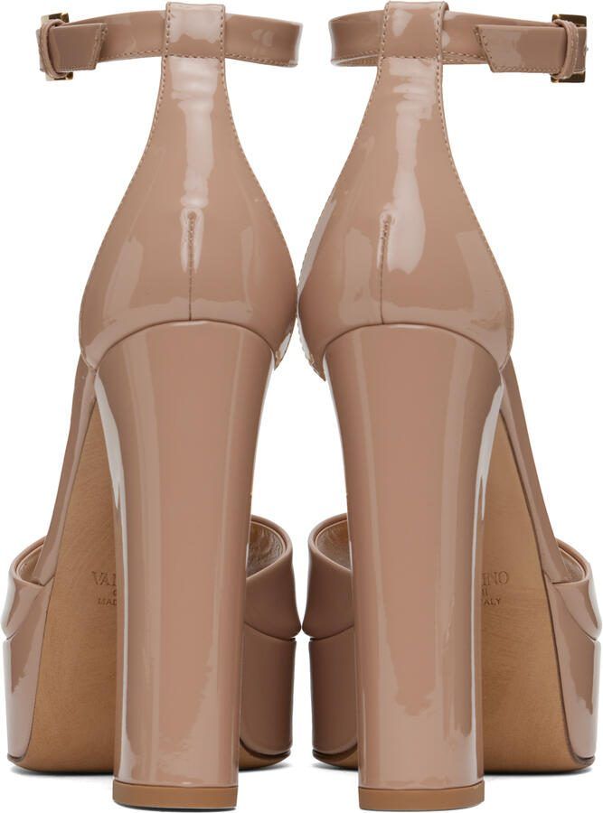 Valentino Garavani Pink Stud 120 Heeled Sandals - Picture 3