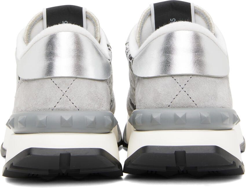 Valentino Garavani Silver Lacerunner Sneakers