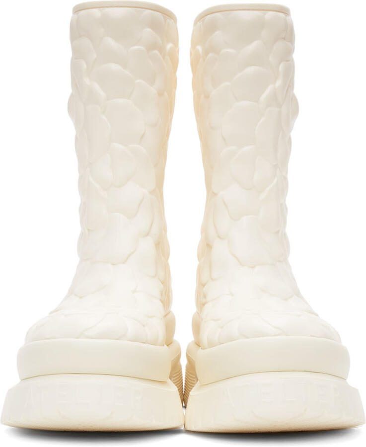 Valentino Garavani White 03 Rose Edition Atelier Mid-Calf Boots - Picture 2