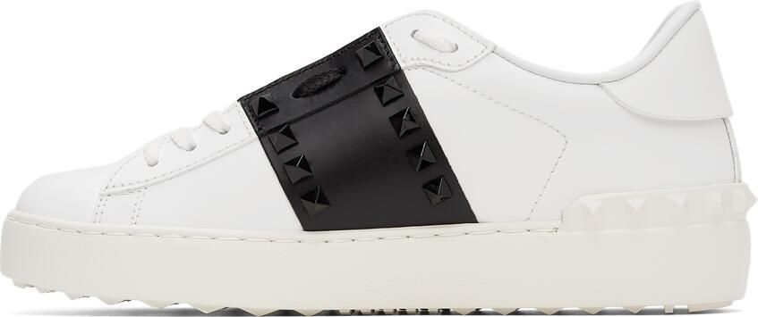 Valentino Garavani White  Black '11' Rockstud Untitled Sneakers - Picture 4