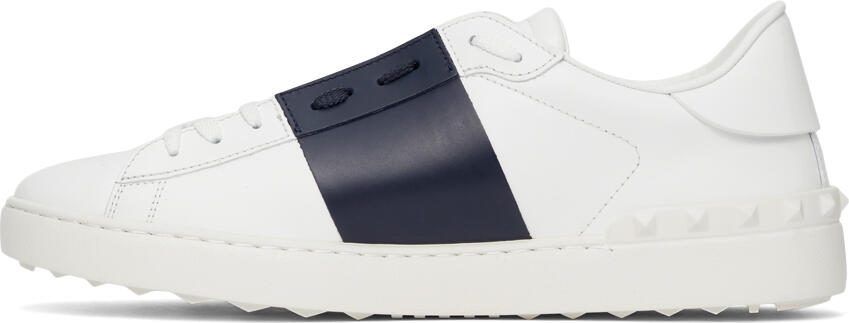 Valentino Garavani White  Black Open Sneakers - Picture 4