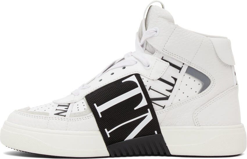 Valentino Garavani White  Black 'VL7N' Mid-Top Sneakers - Picture 4