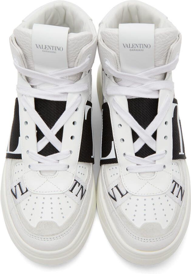 Valentino Garavani White  Black 'VL7N' Mid-Top Sneakers - Picture 3