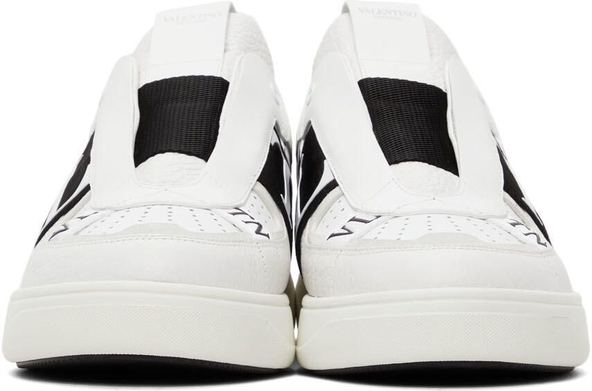Valentino Garavani White  Black 'VLTN' Low-Top Sneakers - Picture 3