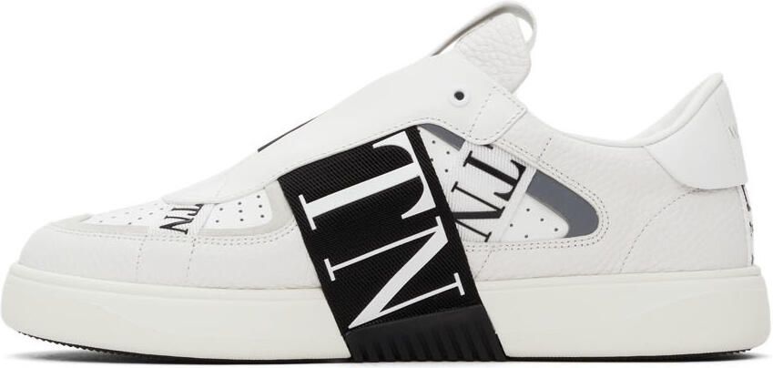 Valentino Garavani White  Black 'VLTN' Low-Top Sneakers - Picture 4