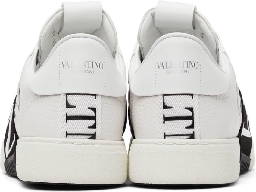 Valentino Garavani White  Black 'VLTN' Low-Top Sneakers - Picture 2