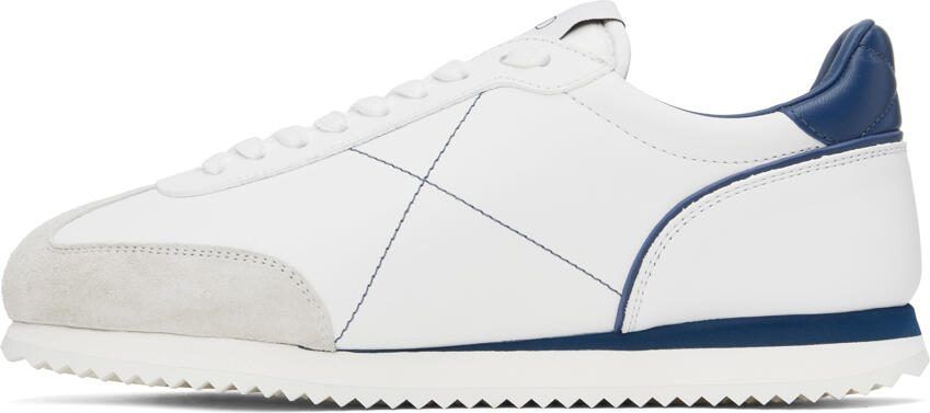 Valentino Garavani White  Blue Stud Around Sneakers - Picture 3