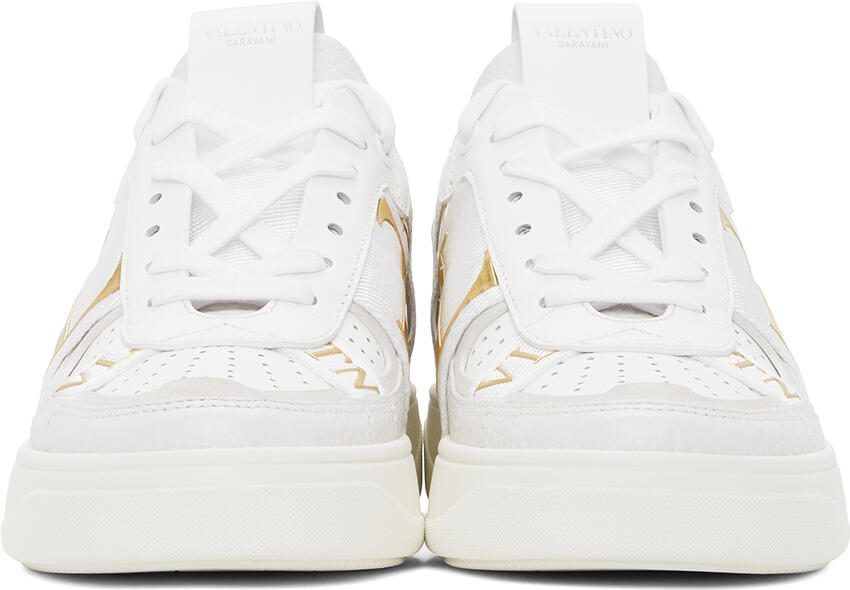 Valentino Garavani White  Gold 'VL7N' Sneakers - Picture 3