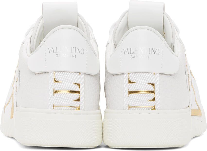 Valentino Garavani White  Gold 'VL7N' Sneakers - Picture 2
