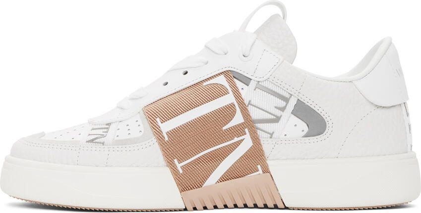 Valentino Garavani White  Pink 'VL7N' Sneakers - Picture 4