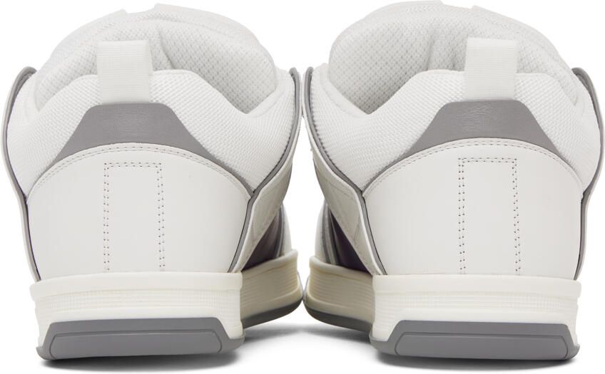 Valentino Garavani White  Purple Open Skate Sneakers