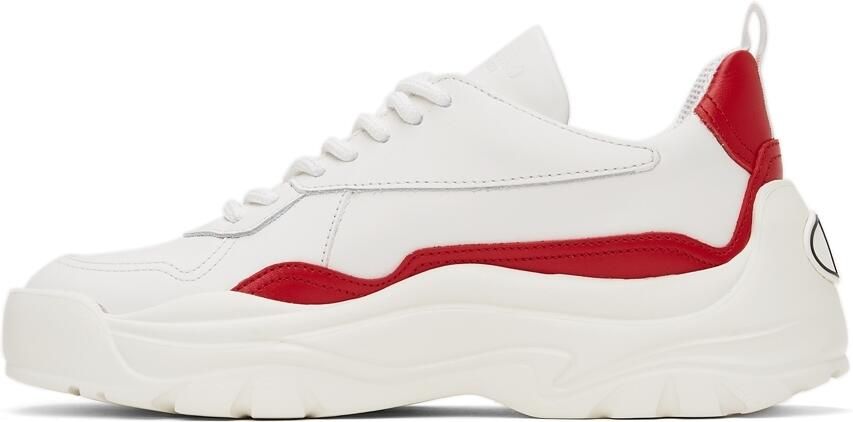 Valentino Garavani White  Red Gumboy Sneakers - Picture 4