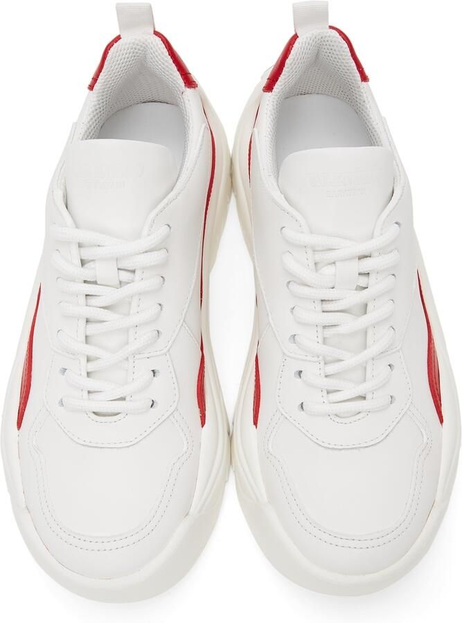 Valentino Garavani White  Red Gumboy Sneakers