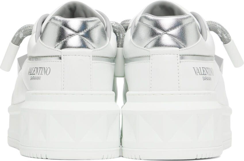 Valentino Garavani White One Stud Low-Top Sneakers