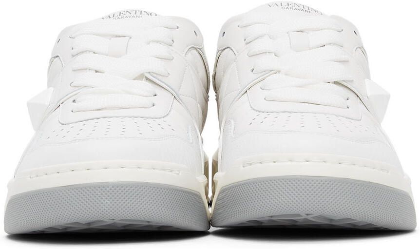 Valentino Garavani White One Stud Low-Top Sneakers - Picture 3