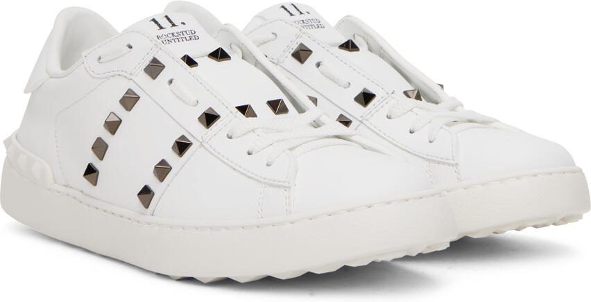 Valentino Garavani White Rockstud Untitled Sneakers - Picture 2