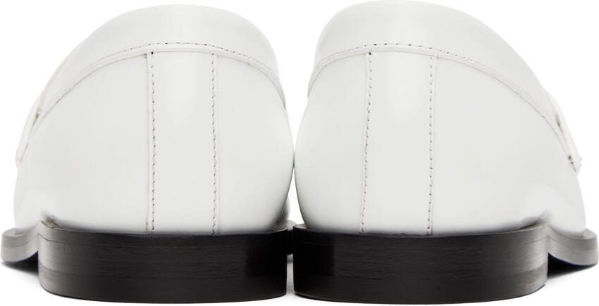 Valentino Garavani White VLogo Chain Loafers