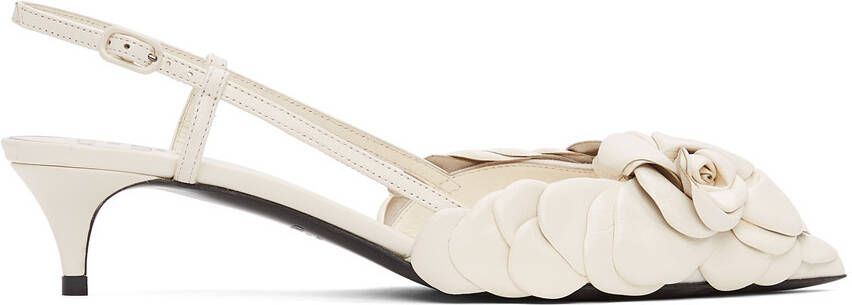 Valentino Garavani White 03 Rose Edition Atelier Petal Heels - Picture 5
