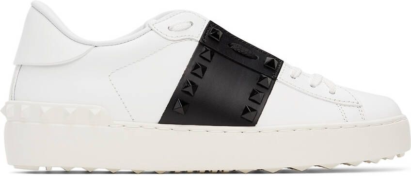 Valentino Garavani White  Black '11' Rockstud Untitled Sneakers - Picture 5