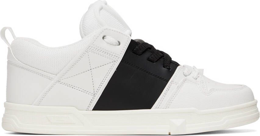 Valentino Garavani White  Black Open Skate Sneakers