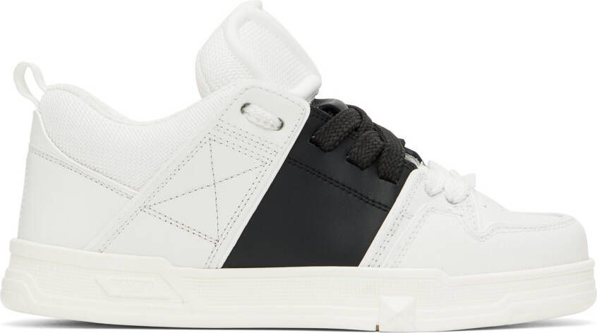 Valentino Garavani White  Black Open Skate Sneakers