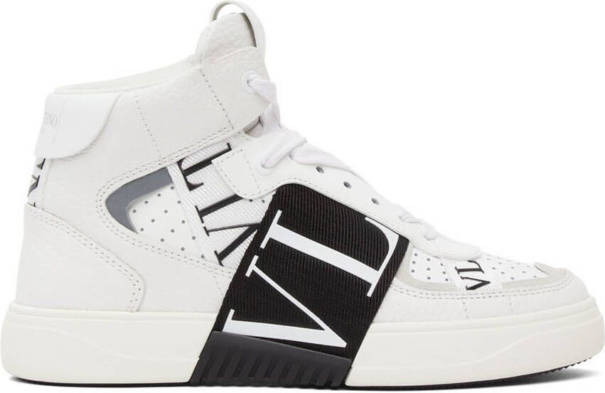 Valentino Garavani White  Black 'VL7N' Mid-Top Sneakers - Picture 5