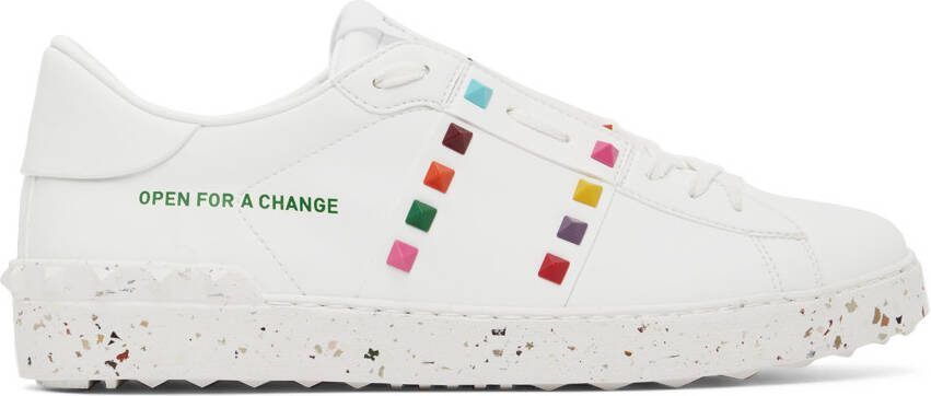 Valentino Garavani White  Multicolor Open For A Change Sneakers
