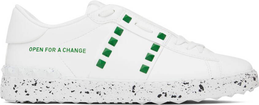 Valentino Garavani White 'Open For A Change' Sneakers - Picture 5