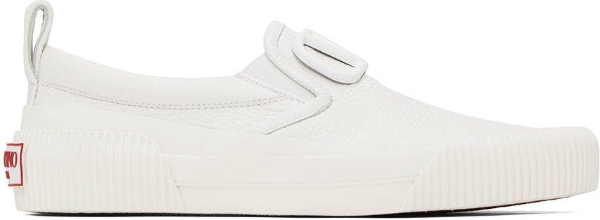 Valentino Garavani White Slip-On Sneakers - Picture 5