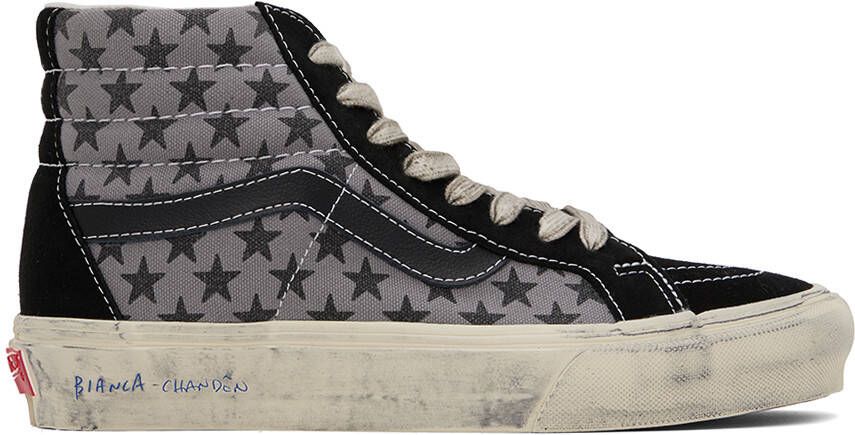 Vans Black  Gray Bianca Chandôn Edition Sk8-Hi Reissue VLT LX Sneakers