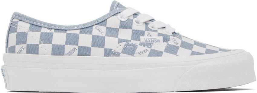Vans Blue  White OG Authentic LX Sneakers - Picture 5
