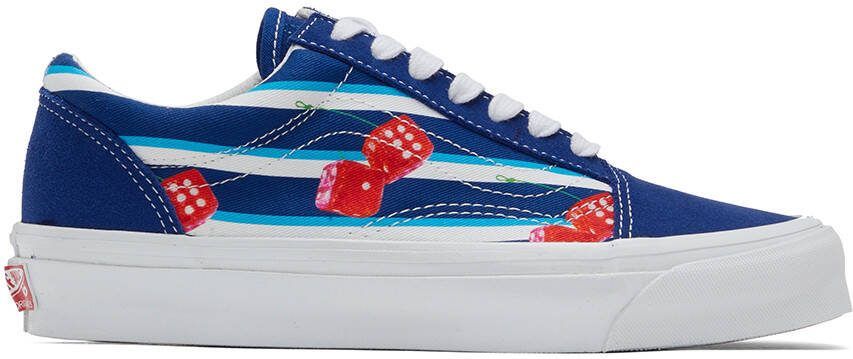Vans Blue  White OG Old Skool LX Sneakers