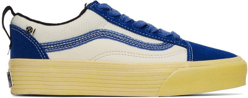 Vans Blue Old Skool Split Sneakers - Picture 4