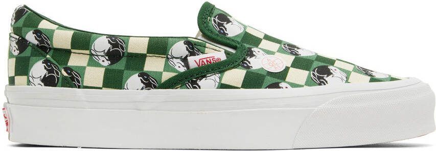 Vans Green  Off-White BILLY's TOKYO Edition OG Classic Slip-On Sneakers - Picture 5