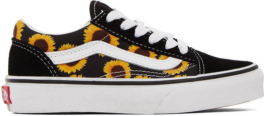 Vans Kids Black  Yellow Old Skool Little Kids Sneakers