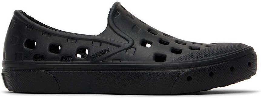 Vans Kids Black Slip-On TRK Little Kids Sneakers - Picture 4